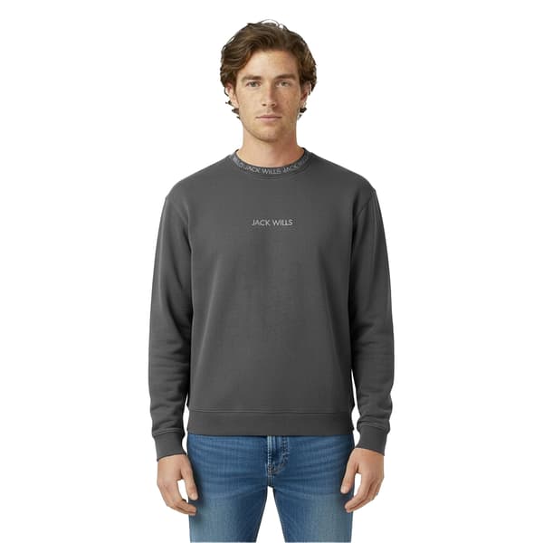 Jack Wills Jacquard Crew Neck Sweatshirt för män M Slate Slate M