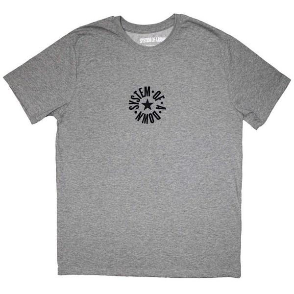 System Of A Down Unisex Vuxen Mini Circle Logo T-Shirt XXL Grå Grey XXL