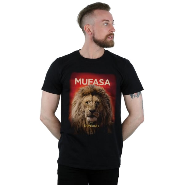 Disney Mens Lejonkungen Movie Mufasa Poster T-Shirt 5XL Svart Black 5XL