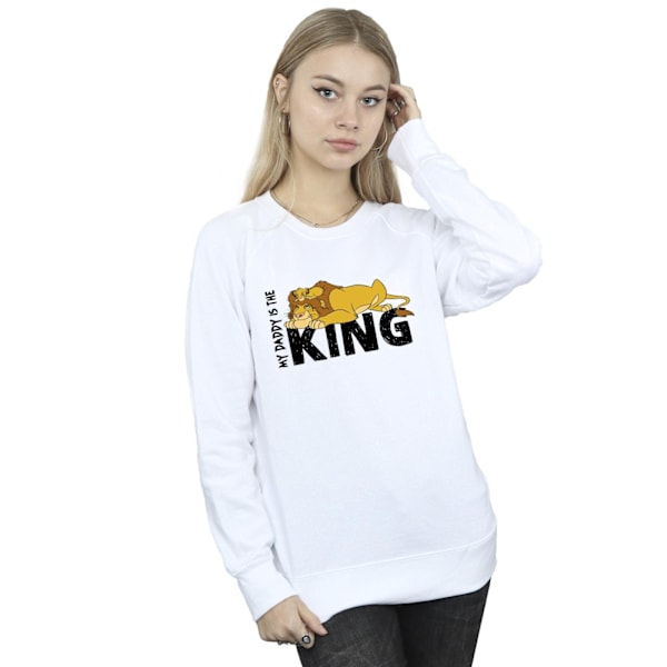 Disney Dam/Kvinnor Lejonkungen Pappa Är Kung Sweatshirt S V White S