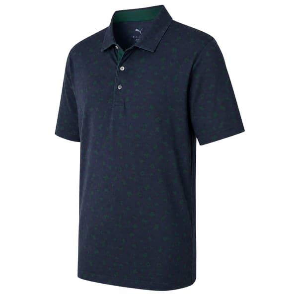 Puma Herr Cloudspun Rosette Skräddarsydd Pikétröja S Deep Navy Deep Navy S
