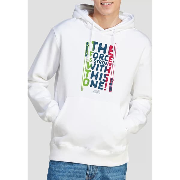 Star Wars Herr Force Is Strong Hoodie S Vit White S