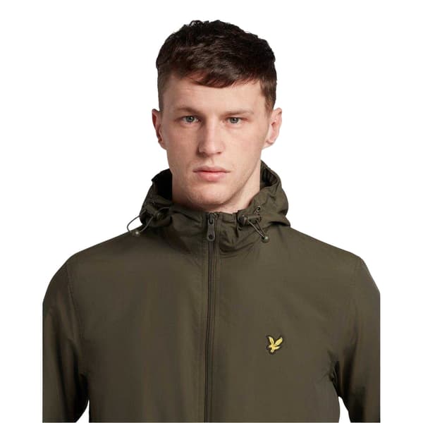 Lyle & Scott Herr Full Zip Hooded Jacka M Oliv Olive M