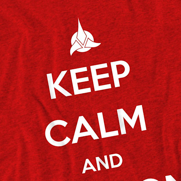 Star Trek Unisex Vuxen Lugn Klingon T-Shirt 3XL Röd Red 3XL