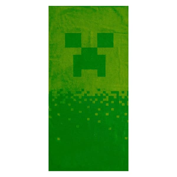 Minecraft Creeper Strandhandduk En Storlek Grön Green One Size