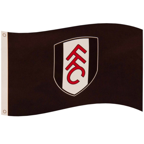 Fulham FC Crest Flag One Size Svart/Vit/Röd Black/White/Red One Size