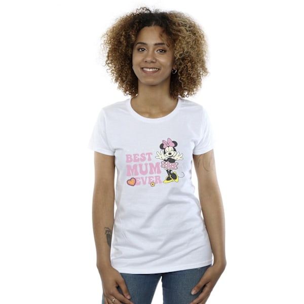 Disney Womens/Ladies Best Mum Ever Bomull T-shirt XL Vit White XL