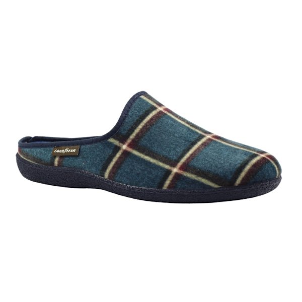 Goodyear Checkmate Rutig Muletofflor 9 UK Blå Blue 9 UK