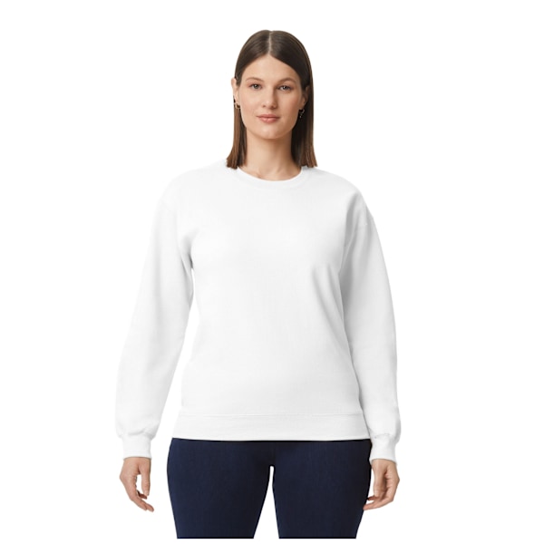 Gildan Unisex Adult Softstyle Plain Midweight Fleece Top L Vit White L