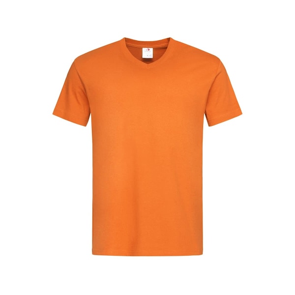Stedman Herr Klassisk V-ringad T-shirt L Orange Orange L