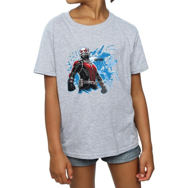 Marvel Girls Ant-Man Stående Bomull T-shirt 12-13 År Sport Sports Grey 12-13 Years