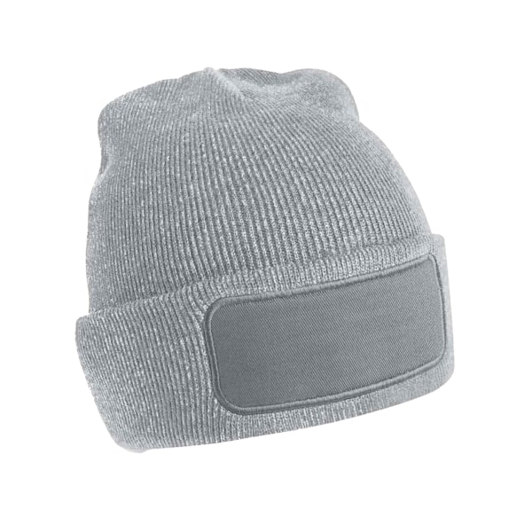 Beechfield Unisex Vuxen Original Patch Beanie One Size Heather Heather Grey One Size