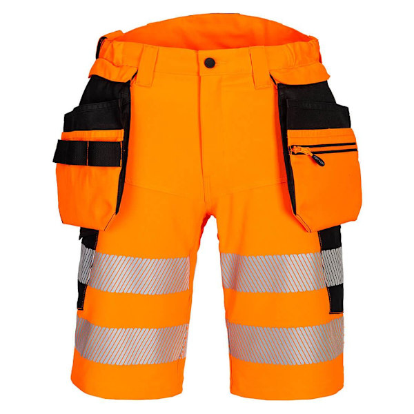 Portwest Unisex Vuxen DX4 Varsel Holsterfickor Säkerhetsshorts 4 Orange/Black 42R