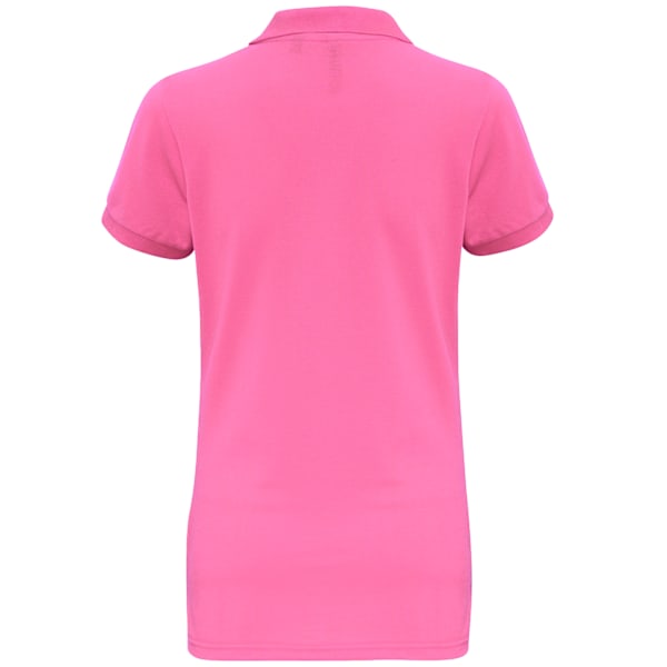 Asquith & Fox Dam/Dam Short Sleeve Performance Blend Polo Neon Pink XS