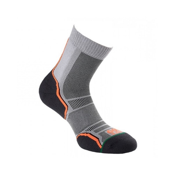 1000 Mile Mens Trail Socks (2-pack) 6 UK-8 UK Grå/Orange Grey/Orange 6 UK-8 UK