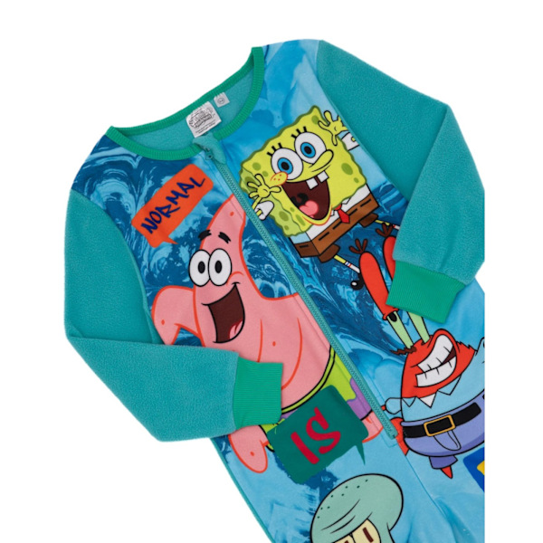 SpongeBob SquarePants Barnkläder/Barn Normal Is Boring All-In-On Blue 7-8 Years