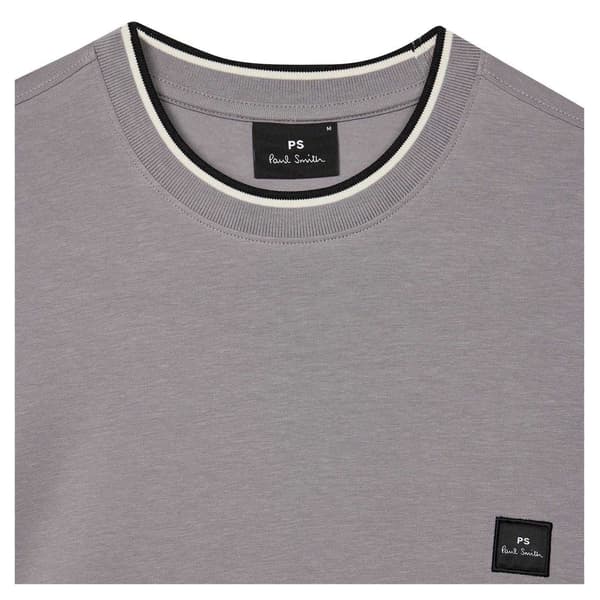 Paul Smith Herr Patch Logo T-shirt L Grå Grey L