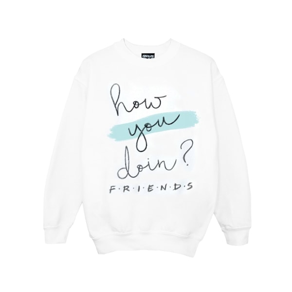 Friends Girls How You Doin? Handwriting Sweatshirt 12-13 år White 12-13 Years