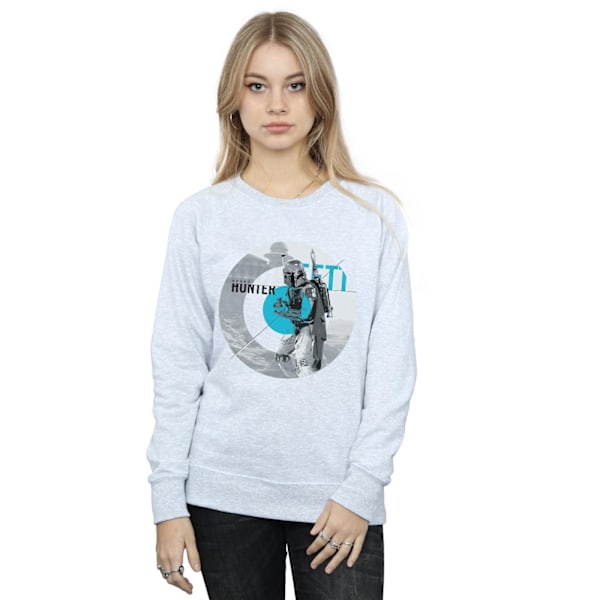 Star Wars Dam/Damer Boba Fett Bounty Hunter Cirkel Sweatshirt Heather Grey S