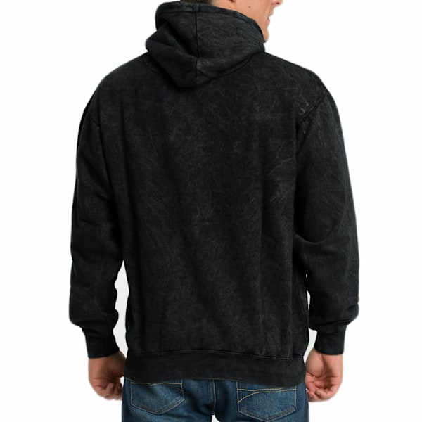 Colortone Unisex Regnbåge Tie Dye Pullover Hoodie M Svart Black M