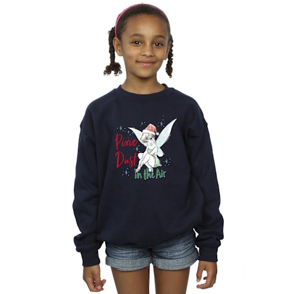 Disney Girls Tinker Bell Pixie Dust Sweatshirt 9-11 år Marinblå Navy Blue 9-11 Years