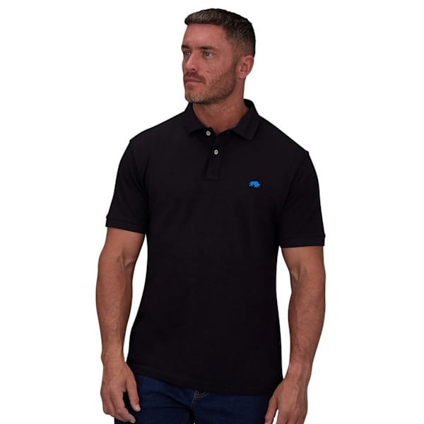 Raging Bull Herrarnas Klassiska Organiska Poloshirt 5XL Svart Black 5XL