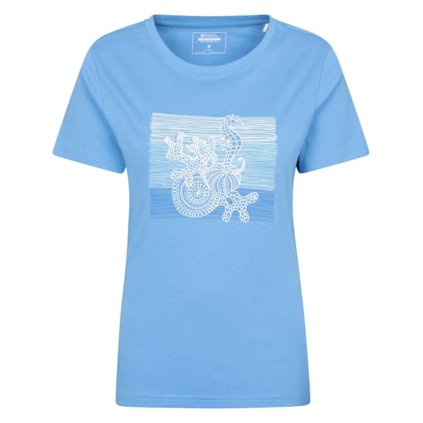Mountain Warehouse Dam/Kvinnor Sjöhäst T-shirt 22 UK Blå Blue 22 UK