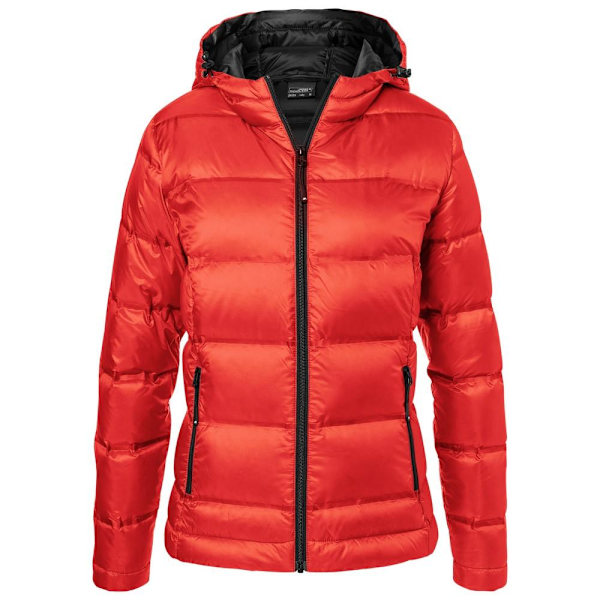James and Nicholson Dam/Damjacka med huva för kvinnor M Flame Red/Black Flame Red/Black M