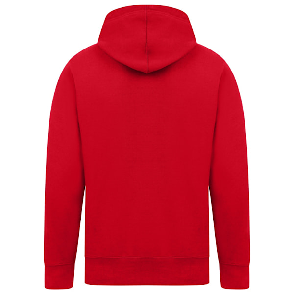 Casual Classics Herr Ringspun Bomulls Hoodie M Röd Red M