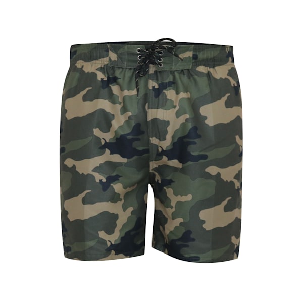 D555 Herr Kody Aop Kamouflage Badshorts L Kamouflage Grön Camo Green L