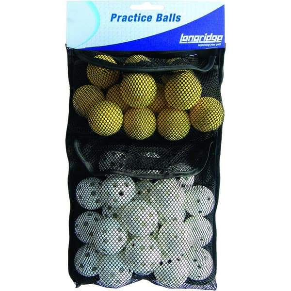 Longridge Övningsgolfbollar (32-pack) En Storlek Gul/Vit Yellow/White One Size