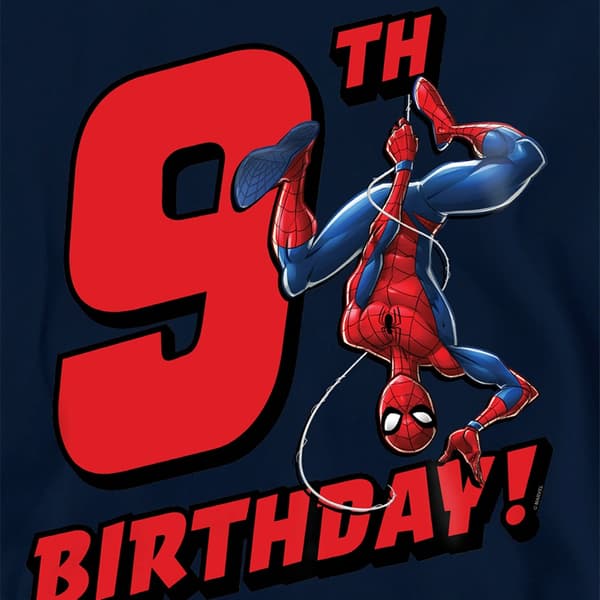 Spider-Man Barn/Barn Pull Over 9-årsdag Huvtröja 7-8 År Navy 7-8 Years