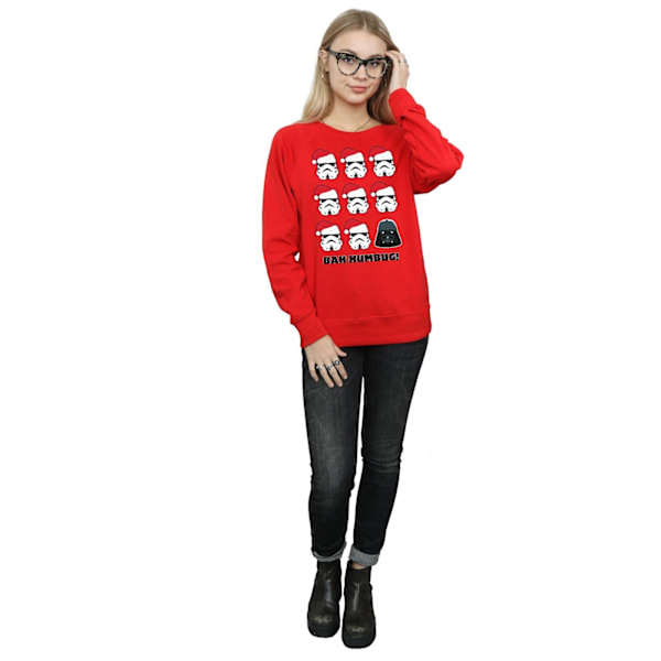 Star Wars Dam/Damer Jul Humbug Sweatshirt M Röd Red M