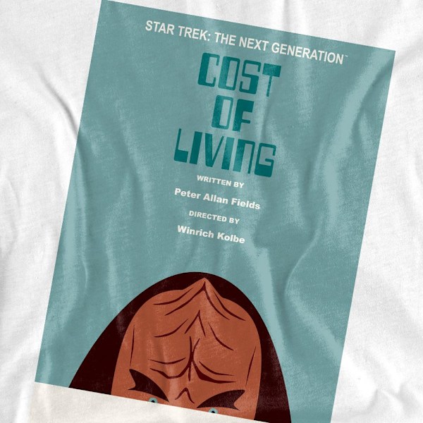 Star Trek Unisex Vuxen The Next Generation Säsong 5 Avsnitt 20 White M