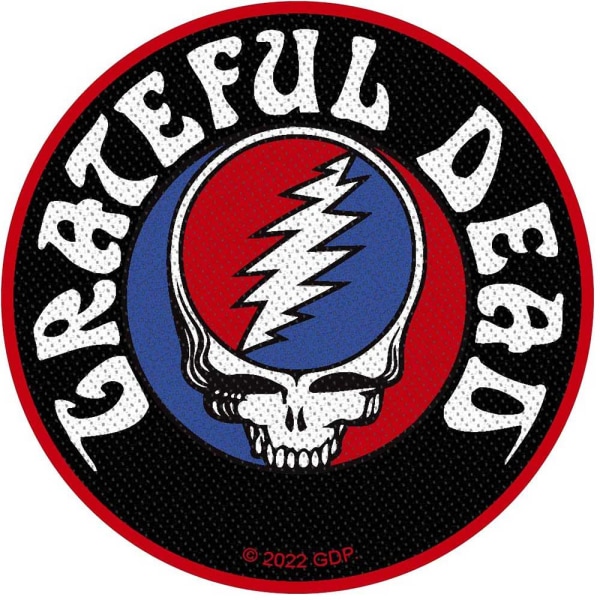 Grateful Dead Steal Your Face Circle Patch One Size Röd/Blå/Wh Red/Blue/White One Size
