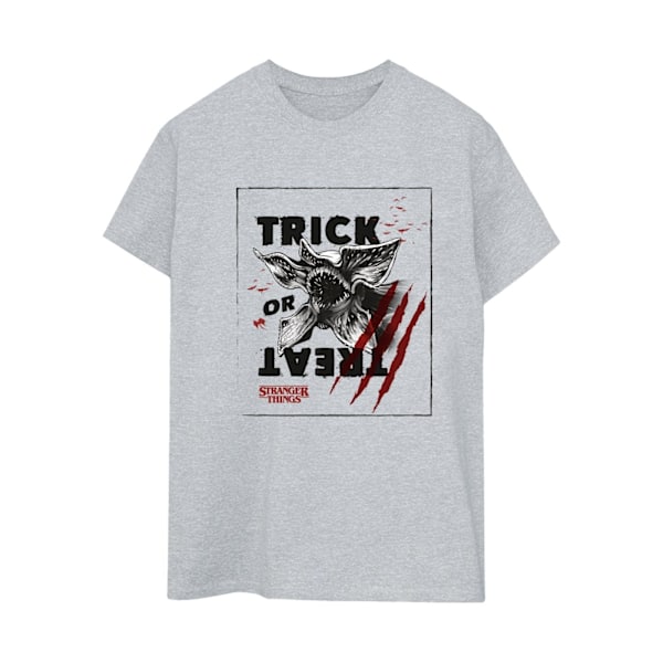 Netflix Dam/Kvinnor Stranger Things Trick Or Treat Slash Bomull Sports Grey M