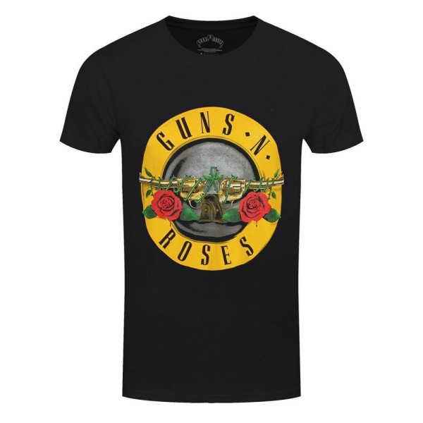 Guns N Roses Unisex Vuxen Klassisk Logotyp T-shirt L Svart Black L