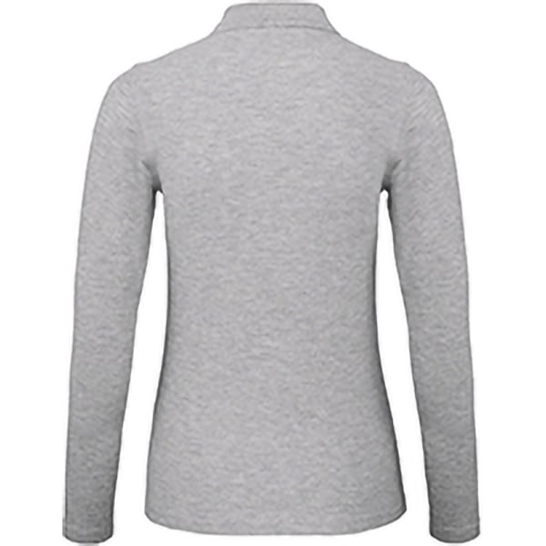 B&C ID.001 Dam/Dam Långärmad Polo XS Taupe Grey Taupe Grey XS