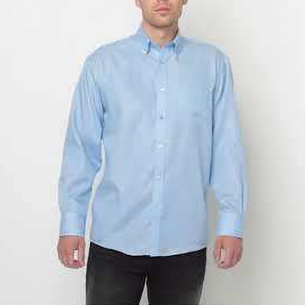 Russell Collection Herr långärmad Ultimate Iron Shirt 16i Bright Sky 16inch