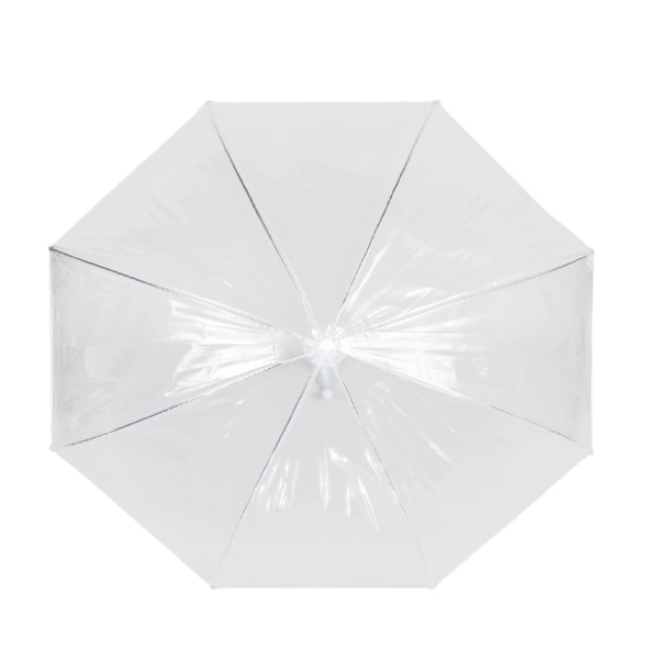 X-Brella Border Trim Dome Paraply One Size Klar/Vit Clear/White One Size