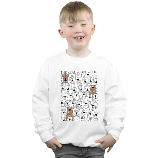 Scooby Doo Boys The Real Scooby Doo Sweatshirt 7-8 år Vit White 7-8 Years