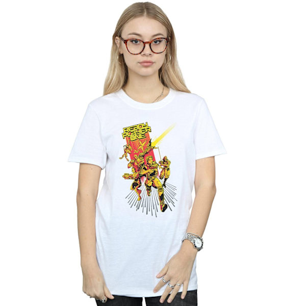 Ready Player One Dam/Dam Parzival´s Team Bomull Boyfriend White 3XL