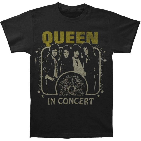 Queen Unisex Adult In Concert T-Shirt S Svart Black S