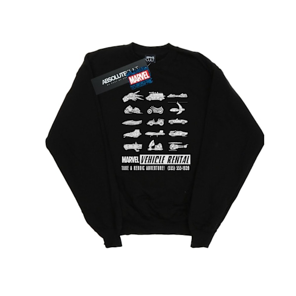 Marvel Girls Vehicle Rental Sweatshirt 12-13 år Svart Black 12-13 Years