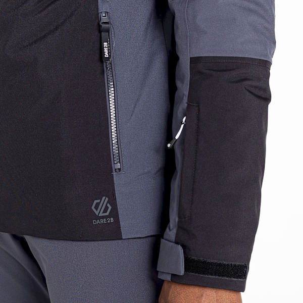 Dare 2B Mens Emulate Wintersport Jacka XL Svart/Ebony Grå Black/Ebony Grey XL