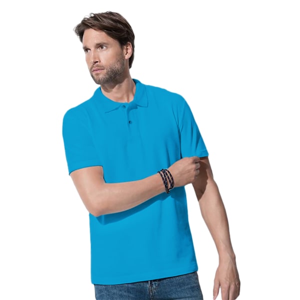 Stedman Herr Bomull Polo XL Ocean Blue Ocean Blue XL