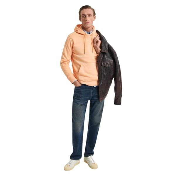Gant Herr Shield Drawstring Hoodie L Orange Orange L