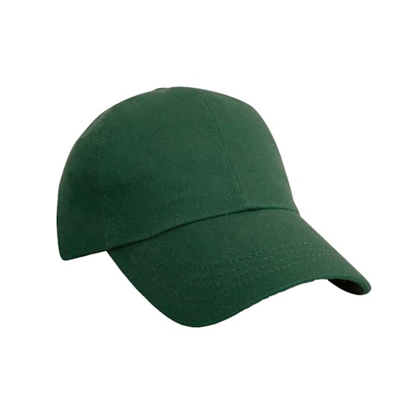 Result Headwear Pro Style Enfärgad Tung Borstad Bomulls Basebollkeps C Bottle Green One Size