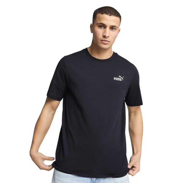 Puma Herr Essentials Small Logo T-shirt S Marinblå Navy S