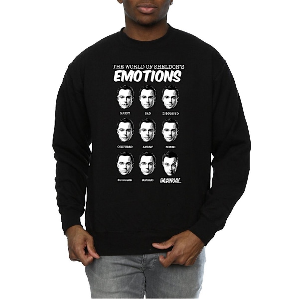 The Big Bang Theory Herr Sheldon Emotions Bomullströja XL Black XL